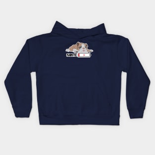 Snoozing Bulldog Kids Hoodie